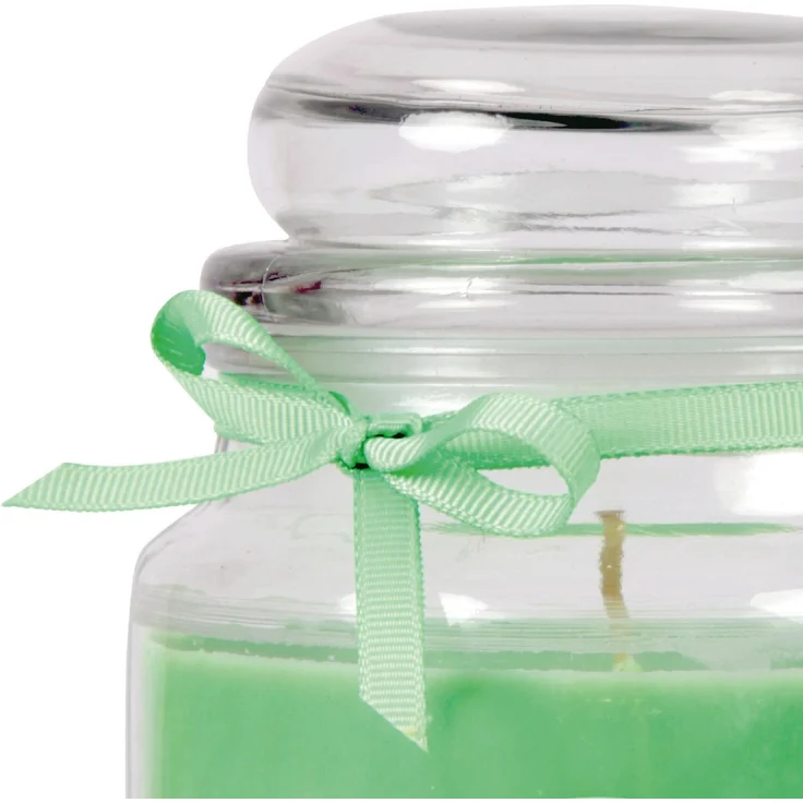 Duftkerze im Glas - Weihnachten Grün - Bonbon 500gr ( 110h ) – Bild 5