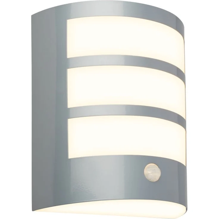 Briloner LED Außenwandleuchte Akku 5,8W chrom Sensor warmweiß – Bild 1