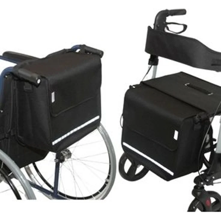 Seniori Aufbewahrungstasche SENIORI Rollator / Rollstuhl Tasche Rollatortasche Rollstuhltasche, 2. Schwarz_Classic – Bild 6