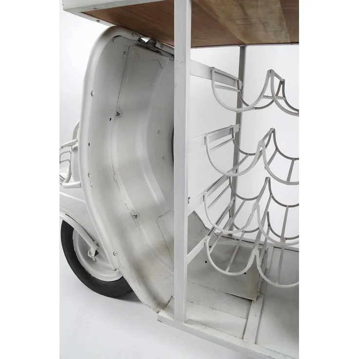Kobolo Regal Weinregal SCOOTER aus Mango-Holz und Metall – Bild 6