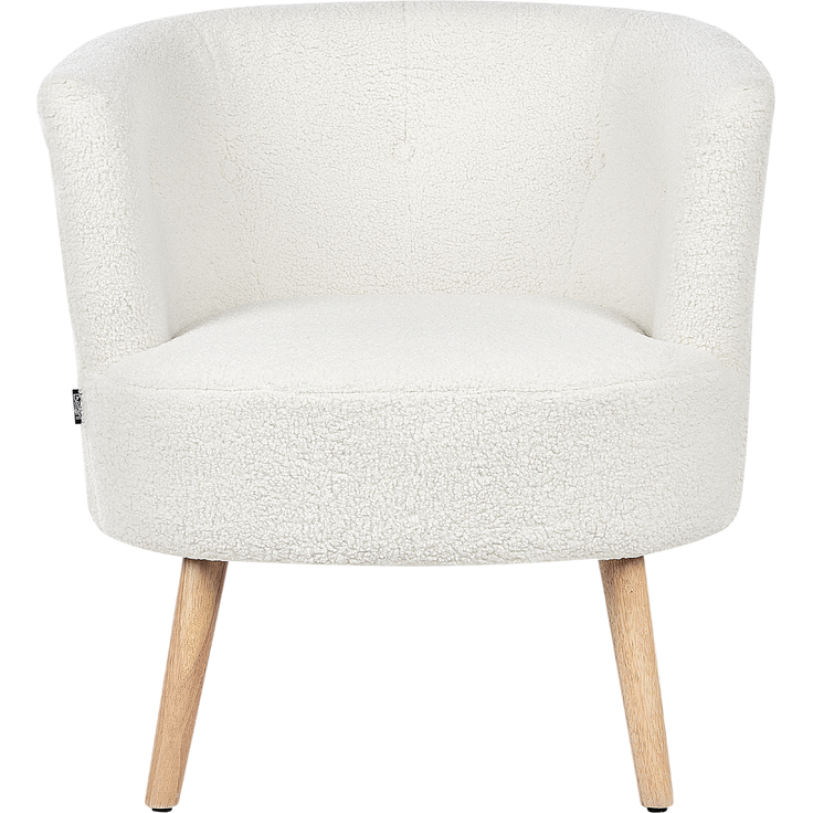 Sessel ODENZEN Bouclé Weiß – Bild 5