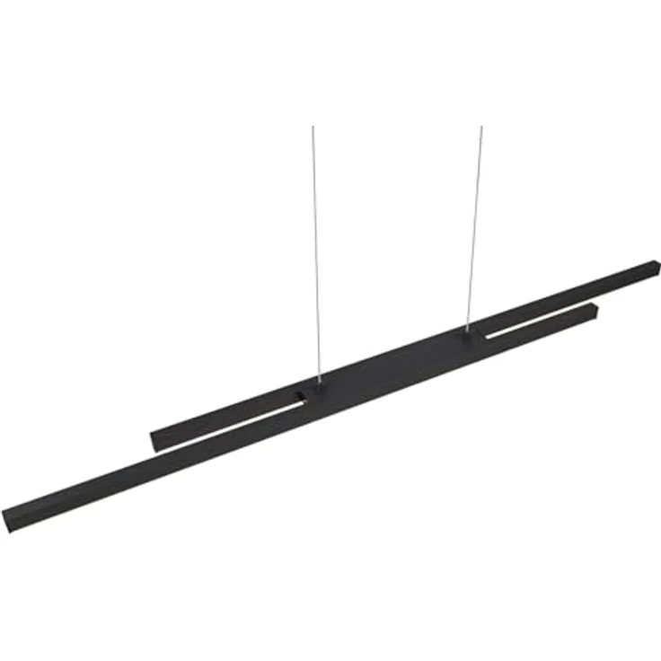 Trio Leuchten Pendelleuchte Odio 28W, LED in Schwarz mit warmweißem Licht (3000K), höhenverstellbar – Bild 4