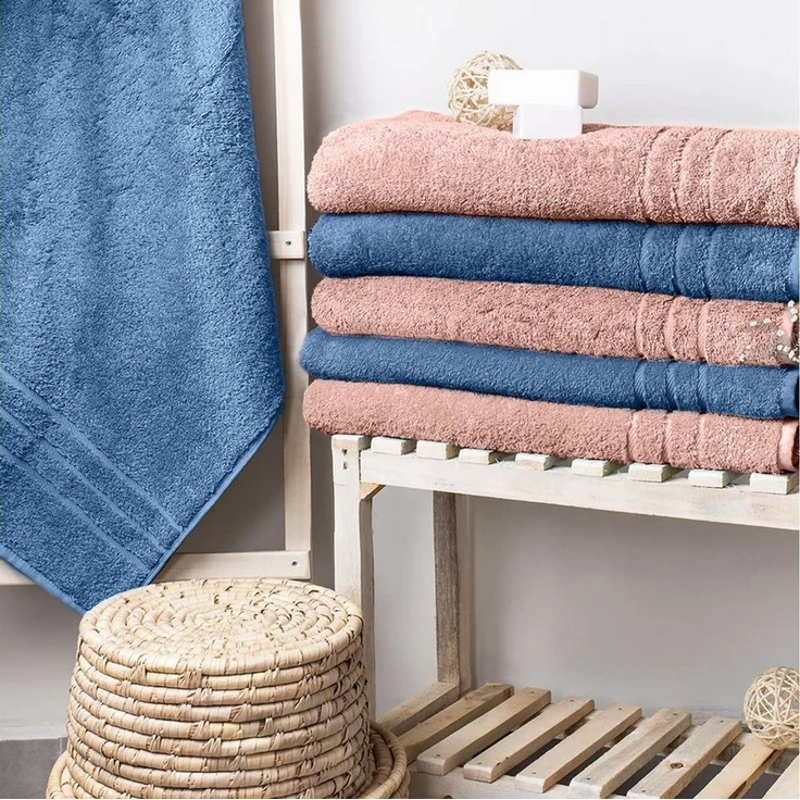 Komfortec Saunatuch Frotte aus 100% Baumwolle, Frottee (Packung, 2-St), 80x200 Saunatücher set XXL, Weich, Schnelltrocknend – Bild 2