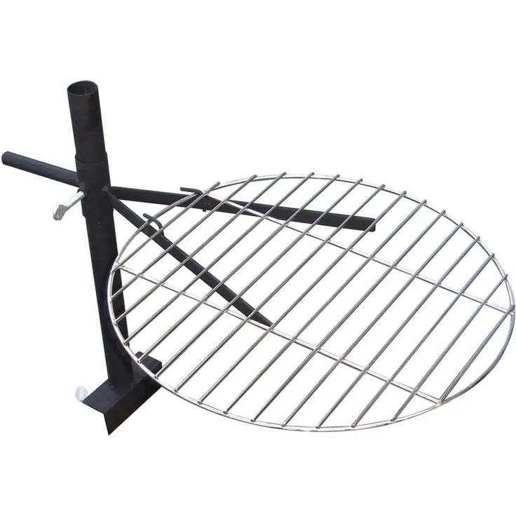 Lex Grillrost höhenverstellbar, schwenkbar, Edelstahl silber, Ø 40cm