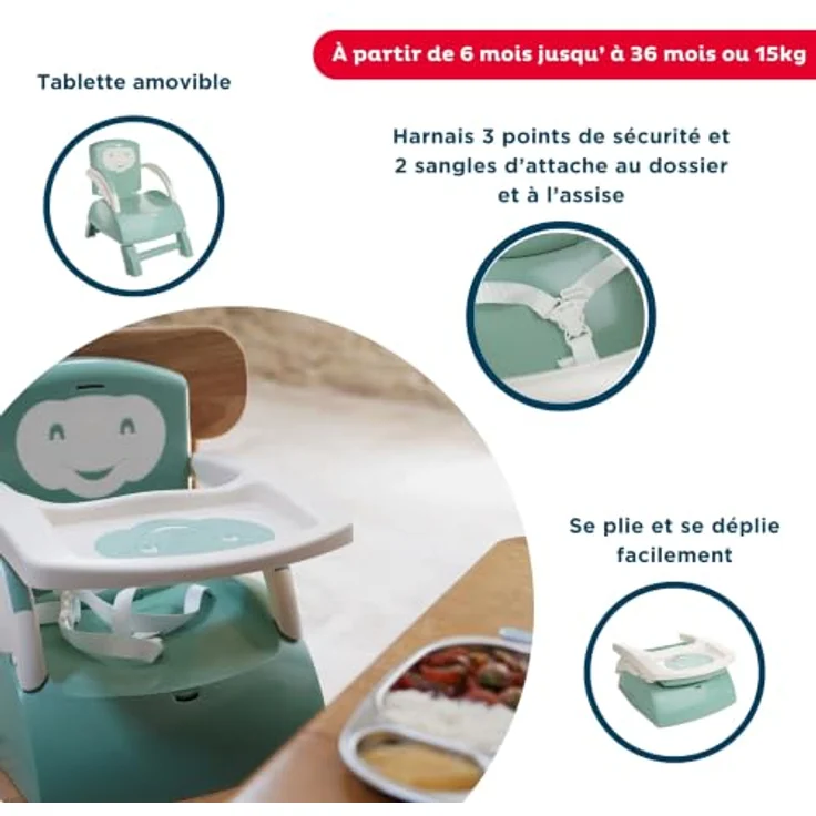 THERMOBABY Chair Booster - Smaragdgrün – Bild 4