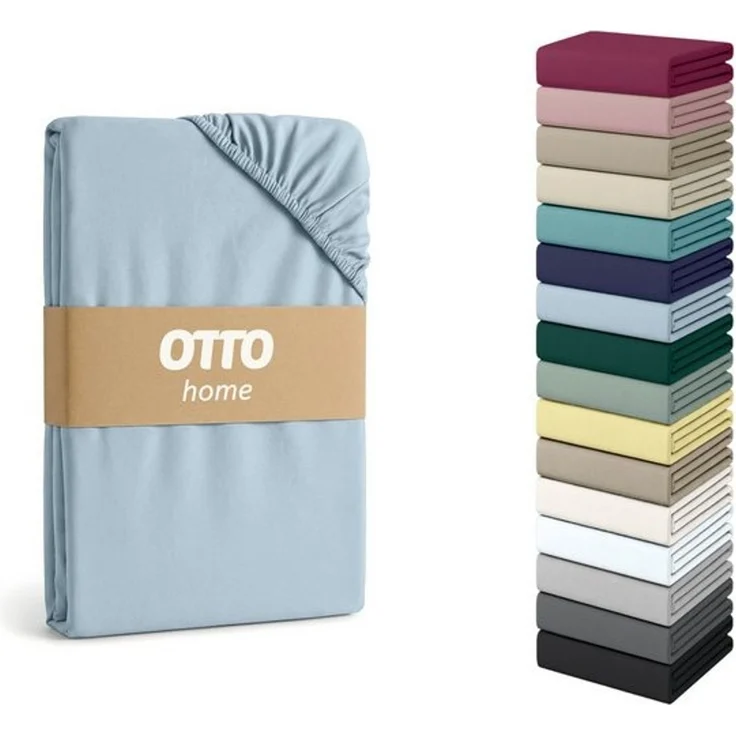 OTTO home Spannbettlaken PHYSALIS Comfort, Jersey, Gummizug: rundum, (1 Stück), Baumwolle 150 g/m², Matratzen bis 20 cm Höhe, Bettlaken, Spannbetttuch – Bild 4