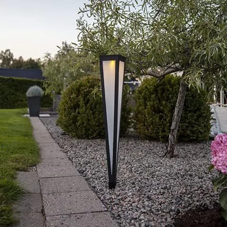 Star Solar-Wegeleuchte "Pyramis", schwarz