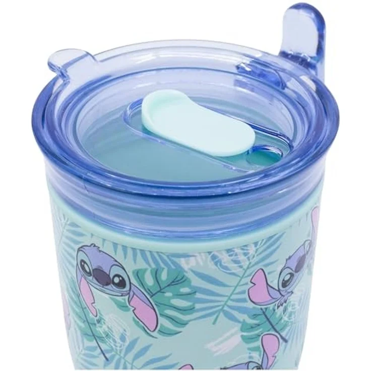 Disney Stitch Aloha Harmony Tasse 470 ml doppelwandig mit Deckel für unterwegs – Bild 4