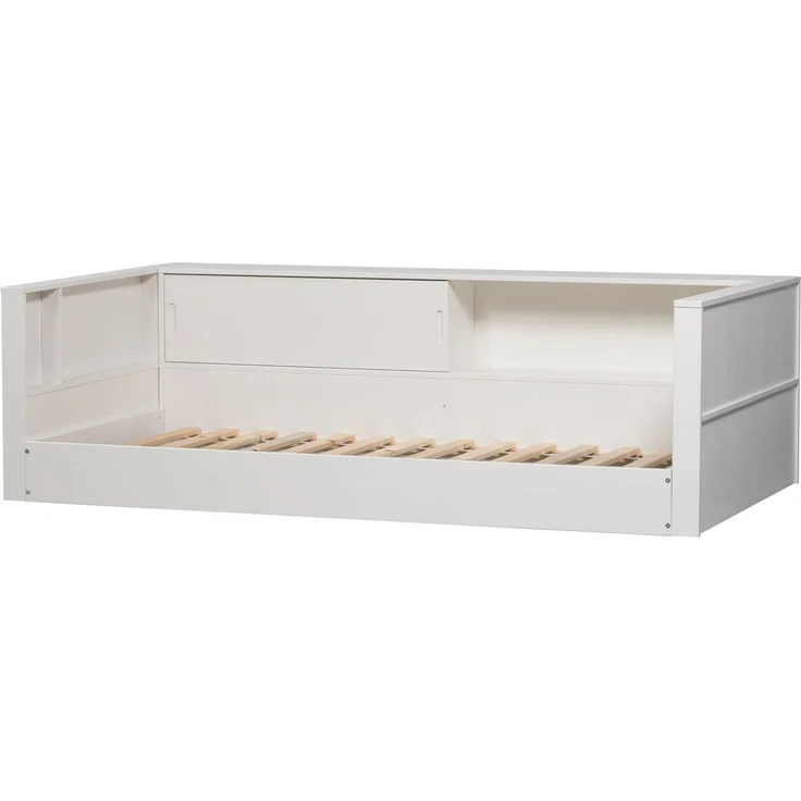 Bettgestell Carter aus FSC-Kiefer, modern mit Stauraum, weiß lackiert, 215 x 118 x 67 cm – Bild 4