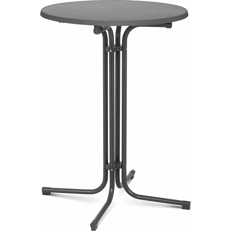 Royal Catering Bistrotisch Ø 80 cm Stehtisch klappbar Bistro Tisch Bartisch Gastro rund grau – Bild 1