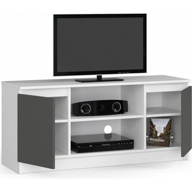 Raumhirsch Furniture Lowboard TV-Schrank - Elegantes Design für Ihr Wohnzimmer - TV-Möbel TV-Kommode, 120 cm für TV bis 65", 2 Türen, 2 Böden, bis 75 kg, kratzfest
