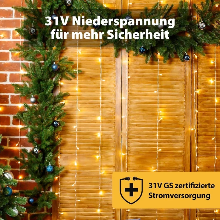 SALCAR LED Lichtervorhang Außen 3x3 – Bild 4