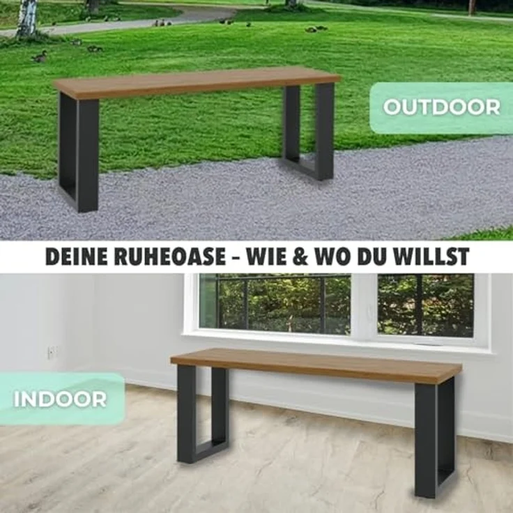 HAGO Tischbein HAGO24 Bankgestell & Tischgestell Grau 30x43cm robuste Tisch & Bank – Bild 5