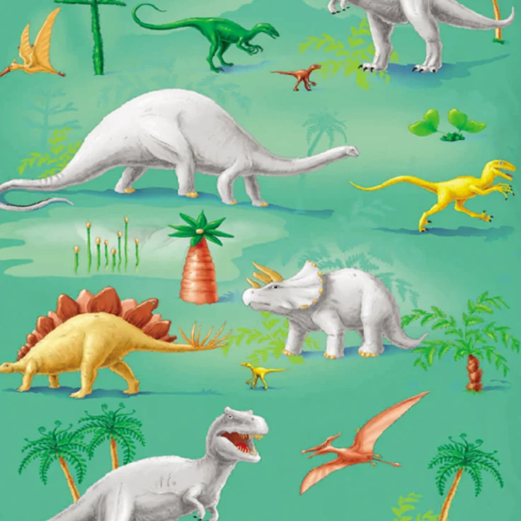Dino Grün Bettwäsche Digitaldruck ESPiCO Sleep and Dream 135 x 200 + 80 x 80 cm – Bild 4