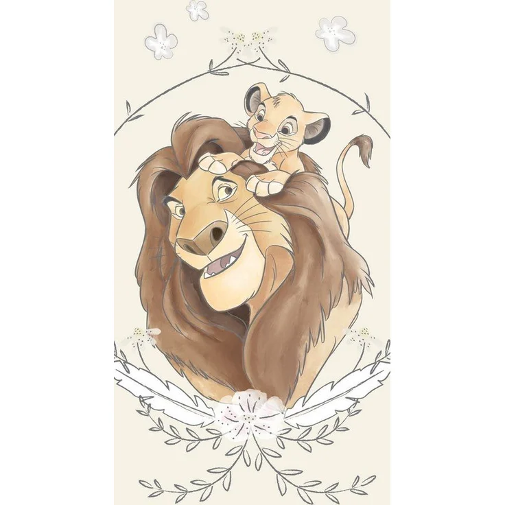 Disney Badetücher Disney König der Löwen Simba Strandtuch Badetuch 70x140, 100% Baumwolle (1-St) – Bild 3