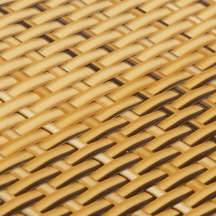 vidaXL Balkon-Sichtschutz Hellbraun 400x80 cm Poly Rattan 156268 – Bild 6