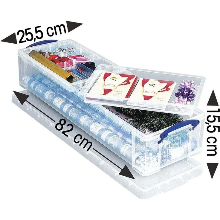 Really Useful Box Aufbewahrungsbox 22,0 l - 80,0 x 25,5 x 15,5 cm transparent