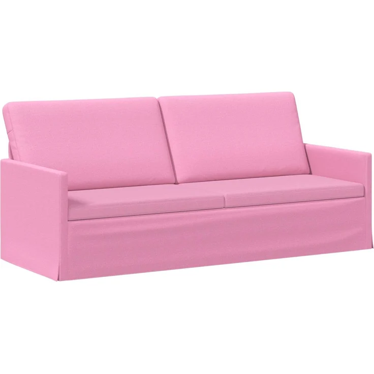 vidaXL 3-Sitzer Sofa Rosa 190 x 81 x 82 cm Stoff 42041117 – Bild 1
