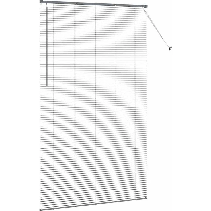 vidaXL Venezianische Jalousie Dunkelgrau 220 x 125 cm 25 mm Aluminium 42006102 – Bild 6