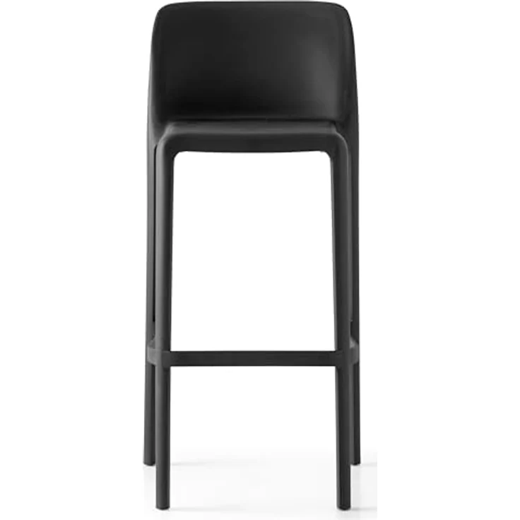 Connubia, 2 Hocker Bayo 100% recyceltes Polypropylen schwarz matt – Bild 3