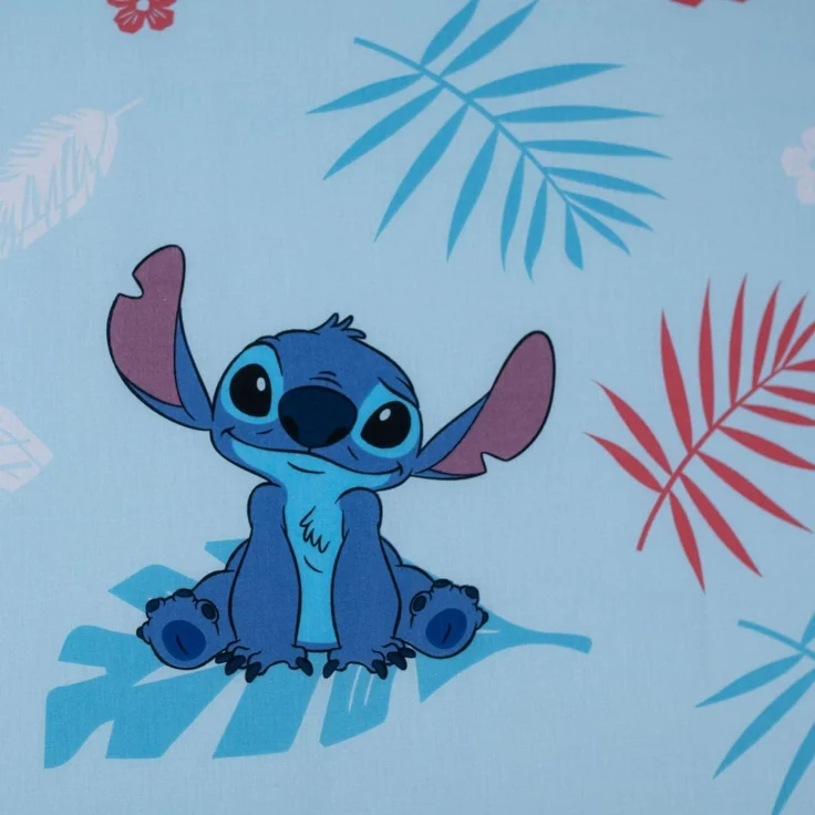 Lilo & Stitch Bettlaken 90x200 cm – Atmungsaktives Spannbetttuch aus Baumwolle – Bild 3