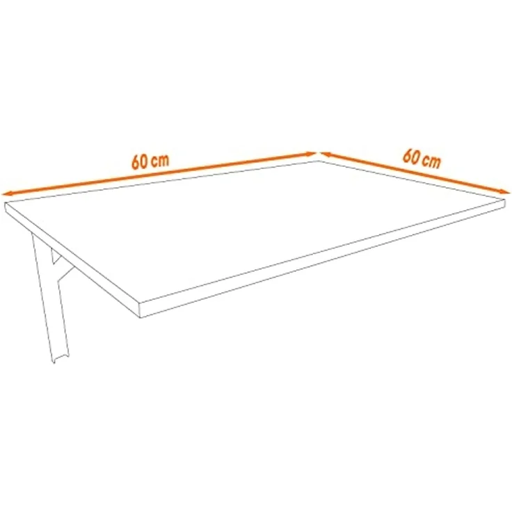 AKKE Klapptisch, Wandklapptisch Wandtisch Küchentisch Schreibtisch Hängetisch 2mm PVC – Bild 3