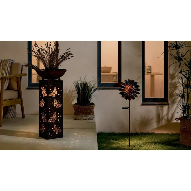 Ambia Garden Solarleuchte HÄNGELEUCHTE, Eisen multicolour, 12 x 92 x 25 cm, Outdoor – Bild 3