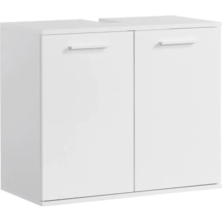 mokebo Waschbeckenunterschrank Der Waschbär (mit Einlegeboden) Waschtischunterschrank oder Badezimmerschrank in Weiß – Bild 2