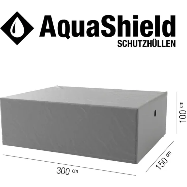 Siena Garden AquaShield Sitzgruppenhülle 300 x 150 x 100 cm hellgrau, 100% Polyester T44673 – Bild 2
