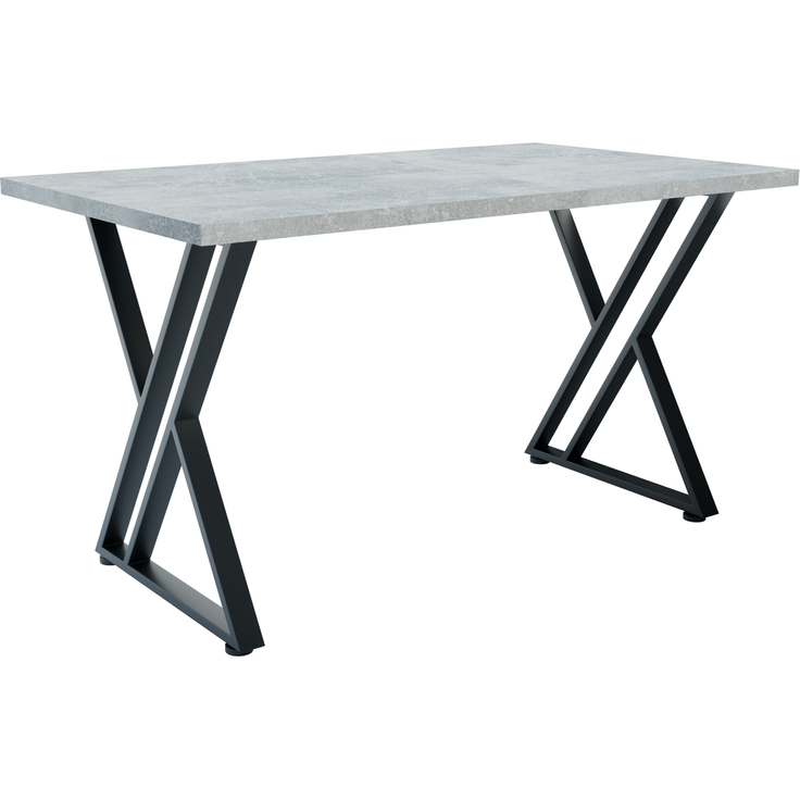 Shefa Esstisch New York 140 cm Beton-Optik Grau Modern Esszimmertisch – Bild 2