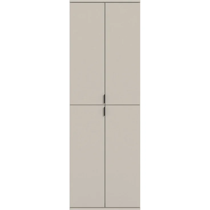 Home affaire Garderobenschrank TRONDHEIM, Höhe 193 cm, 4 Türen, 9 Fächer, 7 Einlegeböden (inkl. ausziehbarer Kleiderstange, in verschiedenen Farben erhältlich) Schrank, Hochschramk, Mehrzweckschrank, Universalschrank, Flur, Diele – Bild 3
