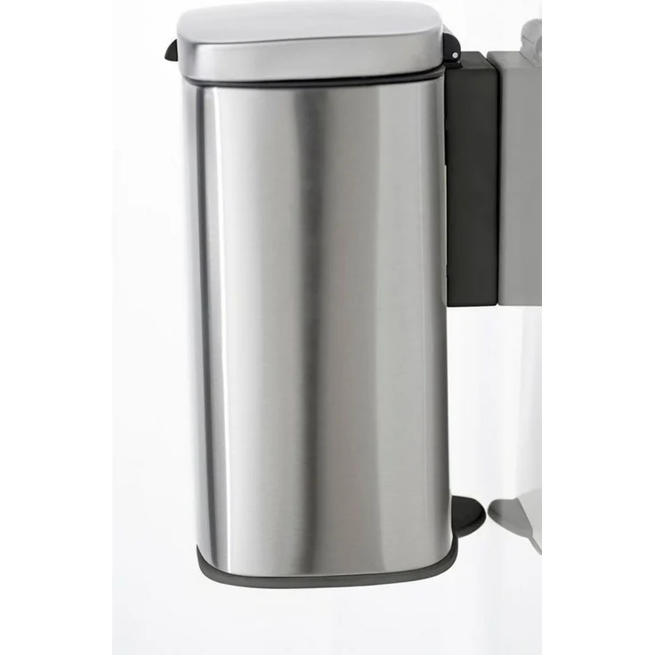 WENKO SARE Kosmetikeimer 5 Liter, Silber matt, mit Absenkautomatik, zur Wandmontage – Bild 4