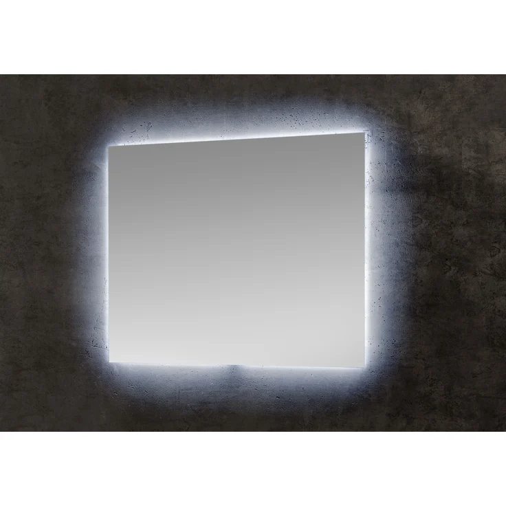 LED-Lichtspiegel >Mirror< in weiß / spiegel - 80x65x3 (BxHxT) – Bild 2