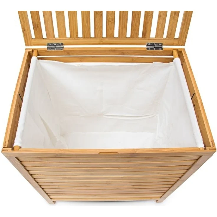 Wäschetruhe Holz – Bild 3