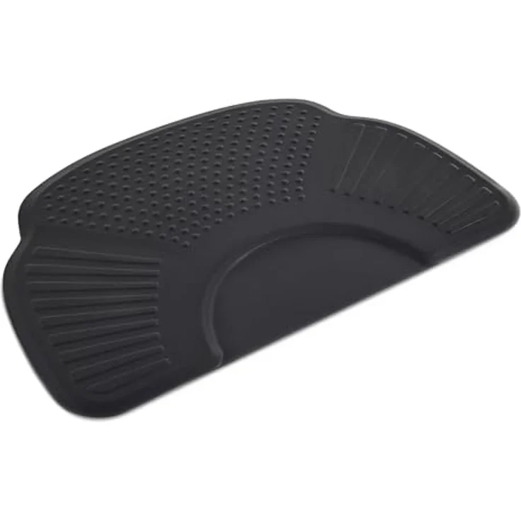 BarberPub Anti-Ermüdungsmatte für Friseure, Ergonomische Bodenmatte Friseurmatte für Barbershop Salon, Friseurbedarf 102X152 CM Halbkreis 2,5 CM dicke, M123 (Schwarz) – Bild 1