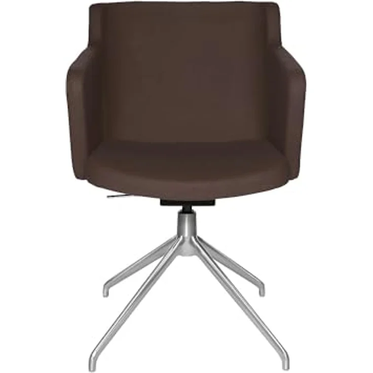 TOPSTAR | Besuchersessel SFH | 3D-Sitzgelenk und Aluminium-Fußkreuz | braun – Bild 4
