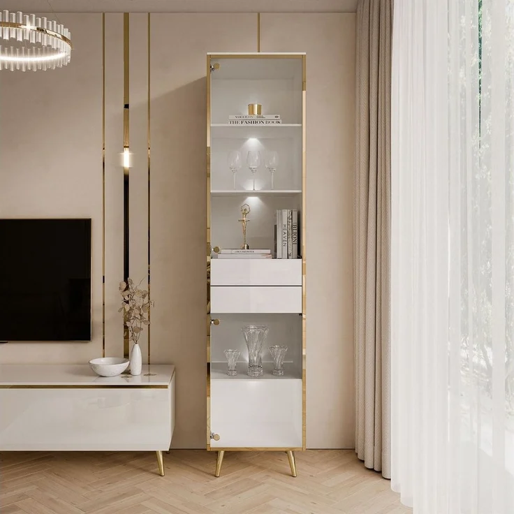 Lookway Glasvitrine AURORA mit LED-Beleuchtung Breite: 45 cm – Bild 2