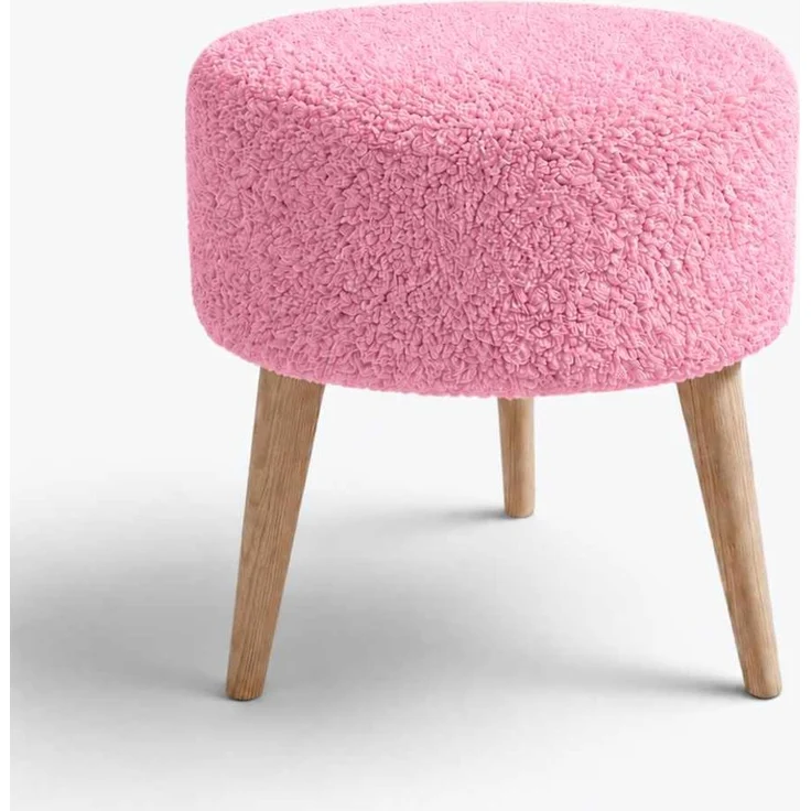 Hanah Home 'Az-Ovl-Ws - Pink' Pouffe, Rosa, 40 x 42 x 40 cm – Bild 2
