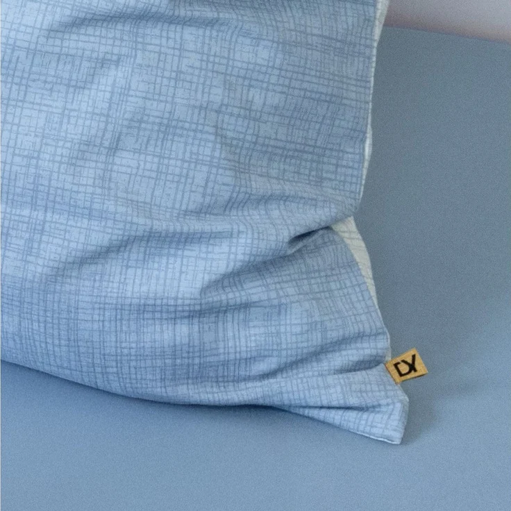 Dyckhoff Wendebettwäsche Uni, Renforcé, 2 teilig, Baumwolle, Renforcé, 100x135, Baby, Unifarben Meerblau, Reißverschluss – Bild 2