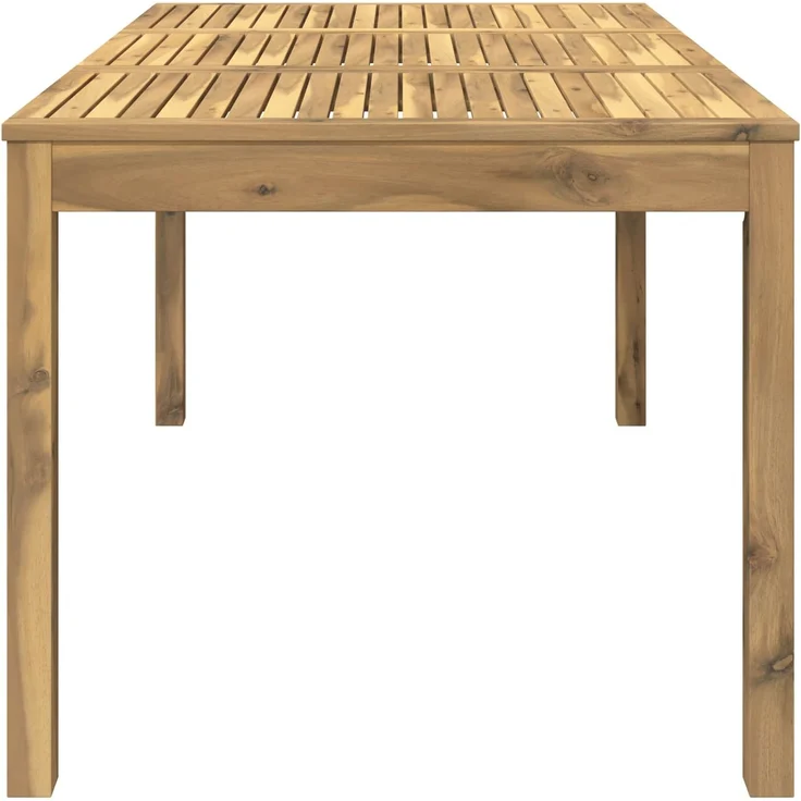 vidaXL Gartentisch LAREN Weiß gewaschen 147 x 88,5 x 75 cm 901715 – Bild 4