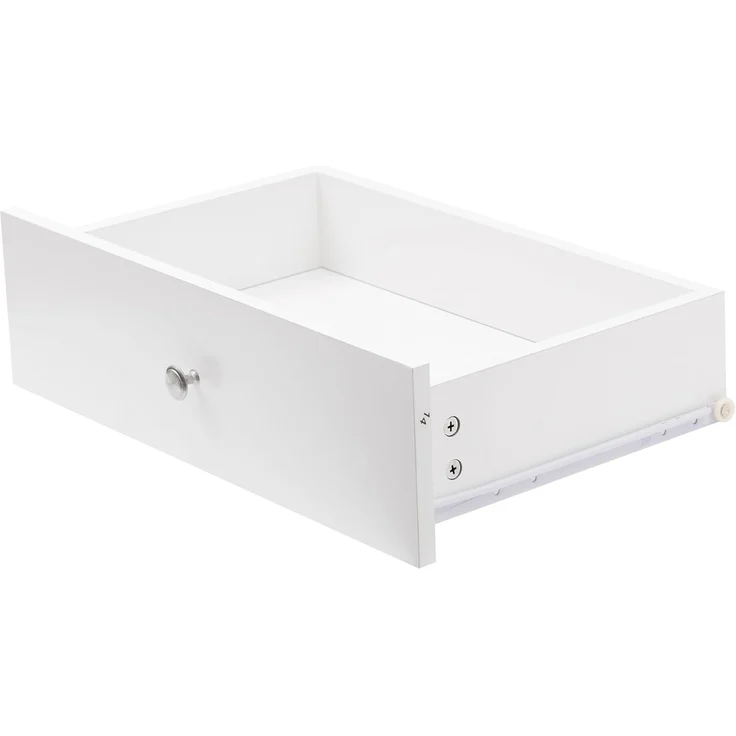 FurnitureR Moderne weiße Anrichte, Holzwerkstoff, Glasfenster, minimalistisch, vielseitige Lagerlösung, stilvolles Design für Wohnzimmer – Bild 3