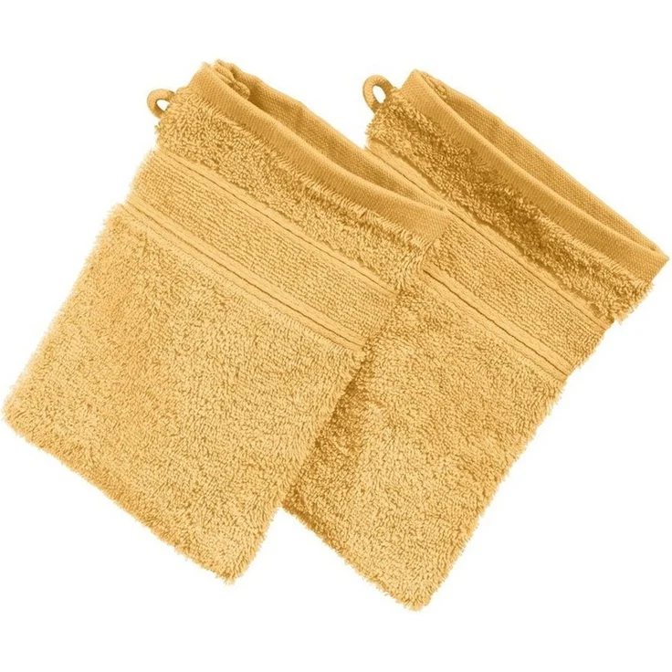 Erwin Müller Waschhandschuh Waschhandschuh "Karlsruhe" 2er-Pack, Frottier, Walk-Frottier Uni