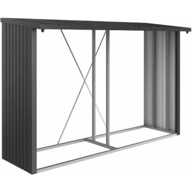 Biohort Holzlager WoodStock Gr. 300, dunkelgrau-metallic, 300,7 x 102 x 199 cm