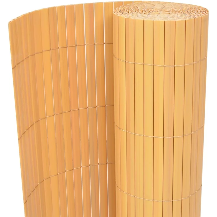vidaXL Gartenzaun Gelb 150x300 cm PVC 43634 – Bild 1