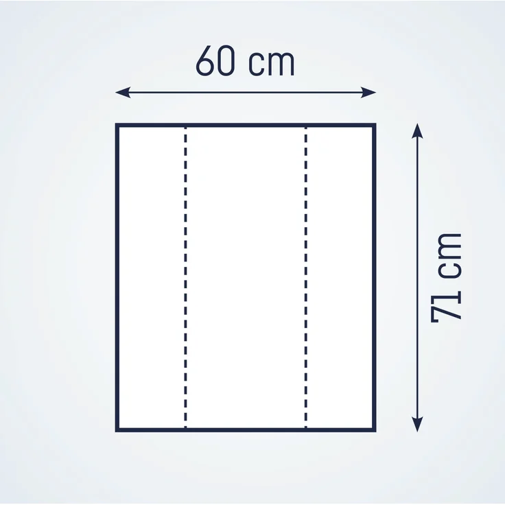 Julius Zöllner Wickelauflage 2-Keil Mulde Folie Sunrise 50/65 – Bild 3