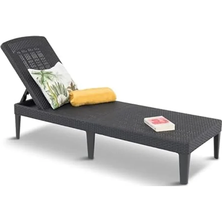 Allibert Sonnenliege Jaipur, Kunststoff, graphit/cool grey – Bild 6