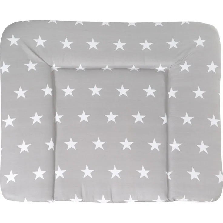 roba Wickelauflage 'Little Stars' - weiche Wickelunterlage 85 x 75 cm - Wickeltischauflage - Grau