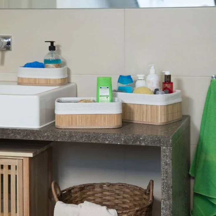 Aufbewahrungskorb Bad 3 teiliges Set – Bild 2