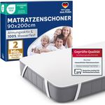 Blumtal® Matratzenschoner 90x200 cm wasserdicht im 2er Set - Oeko-Tex zertifizierte Inkontinenzunterlage waschbar - wasserdichte Matratzenauflage 90x200 cm - Matratzenschutz wasserdicht - Nässeschutz