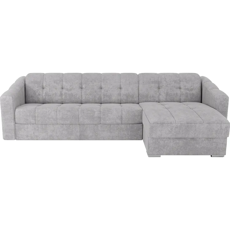Vente-unique - DARIELO Sofa Stoff Grau - B 223 cm152 cm x H 85 cm x L 275 cm – Bild 4